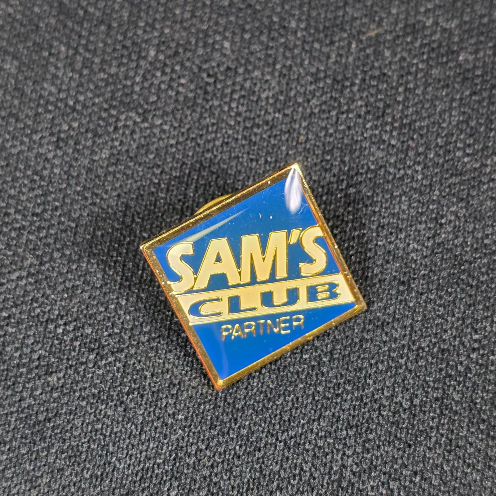 Sam's Club Partner Lapel Pin Gold Tone Enamel Advertising Collectible